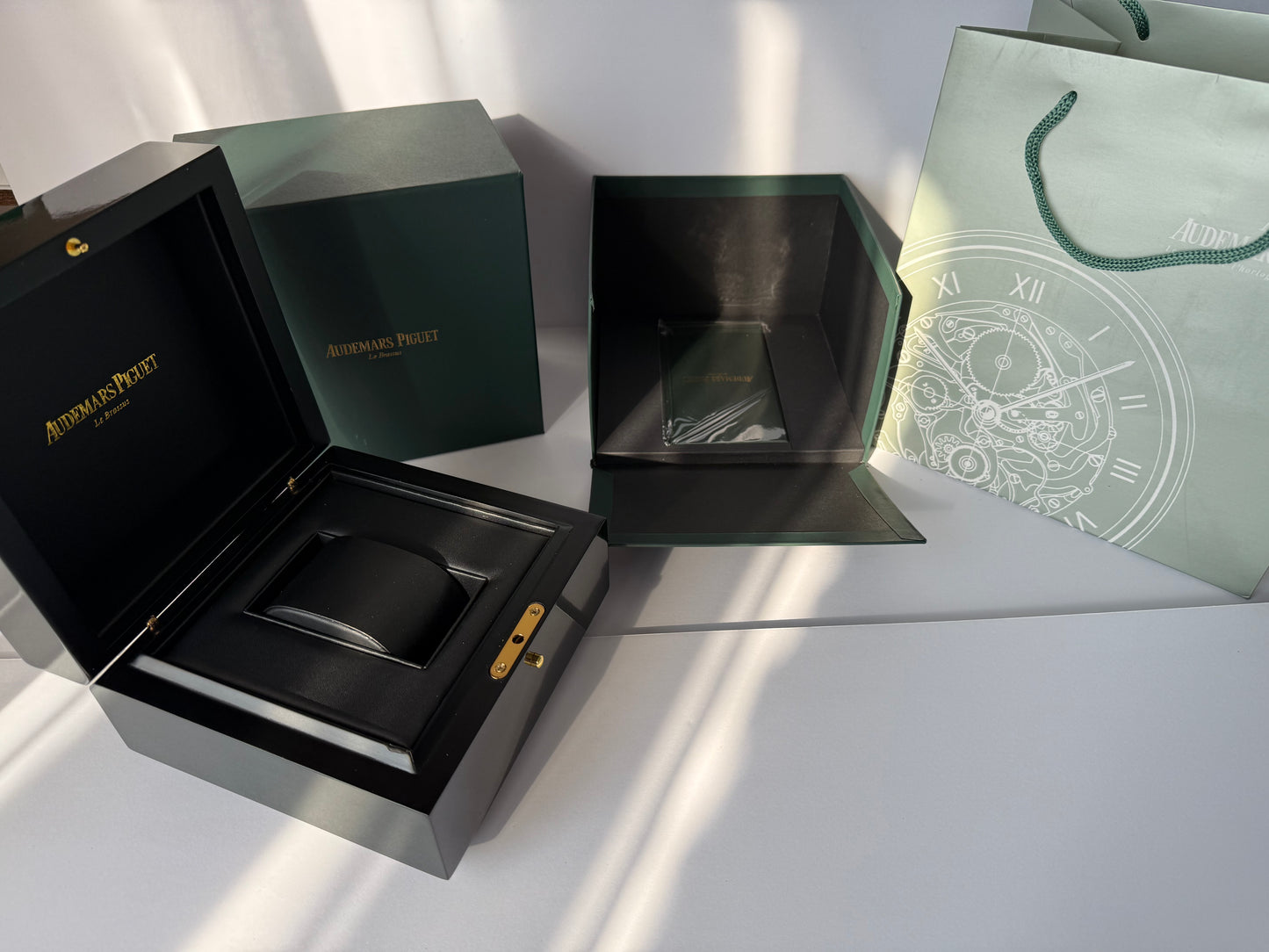 Audemars Piguet Watch Box — Royal Oak Case with Booklets & Bag