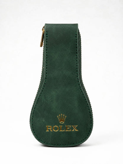 Rolex green zip case