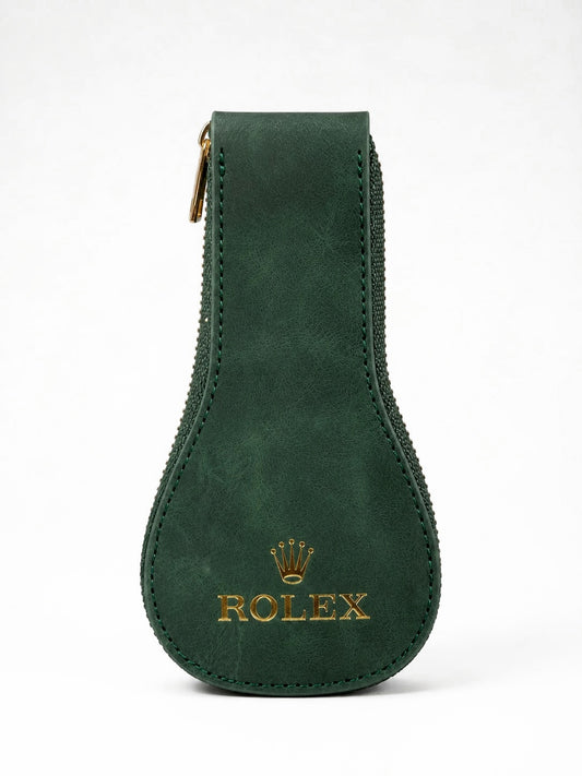 Rolex green zip case