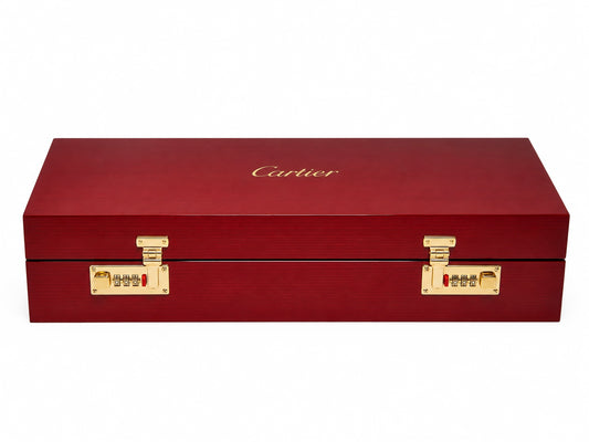 Cartier red watch box