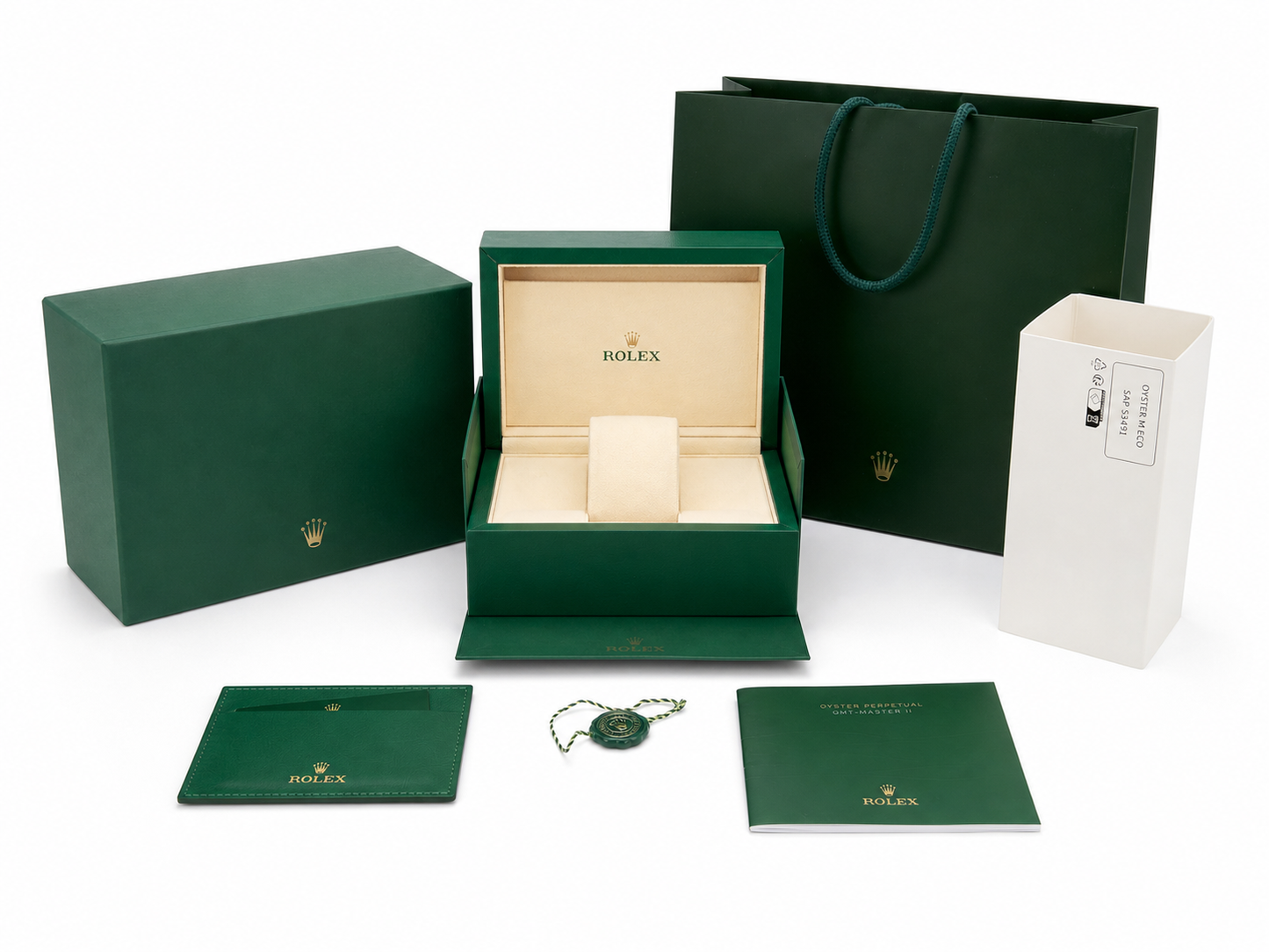 Rolex Watch Box — New Style Presentation Case with Booklets & Bag SAP 53491