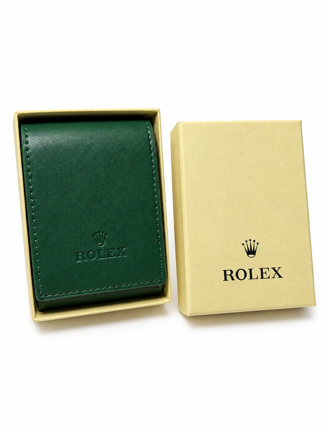 Rolex Watch Pouch — Green Travel Case