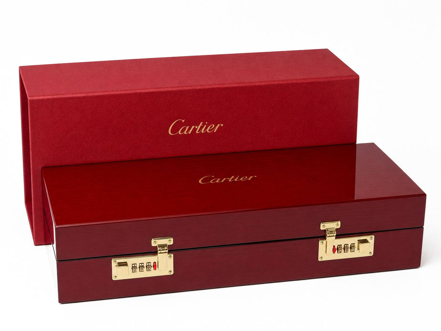 Cartier red watch box