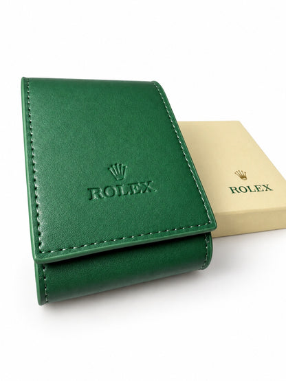 Rolex Watch Pouch — Green Travel Case