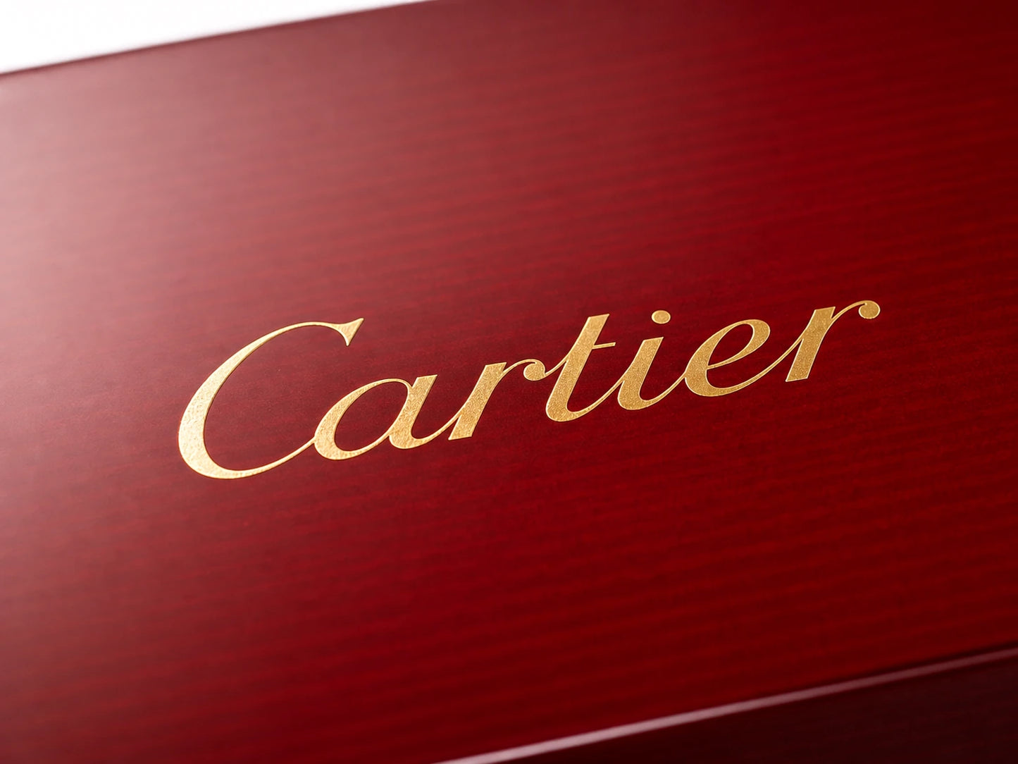 Cartier red watch box