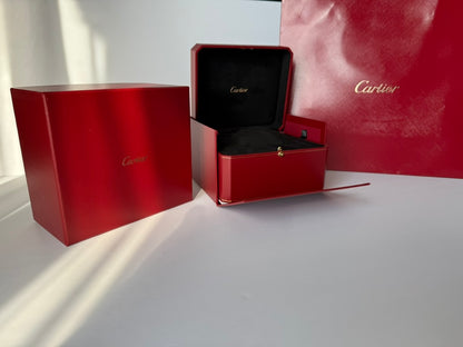 Premium single watch storage box with elegant red exterior and gift packaging