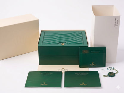 Rolex Watch Box — Classic Vintage Style Case with Booklets & Bag SAP 39139.64