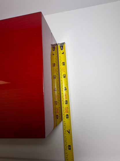 Red Cartier Lacquered Wood Box (5 slots)