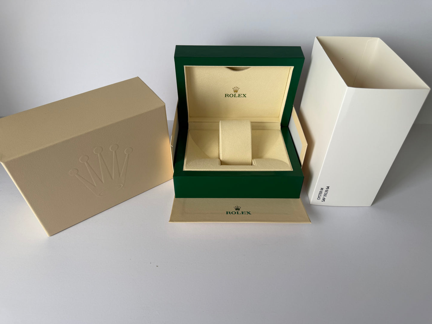 Rolex Watch Box — Classic Vintage Style Case with Booklets & Bag SAP 39139.64