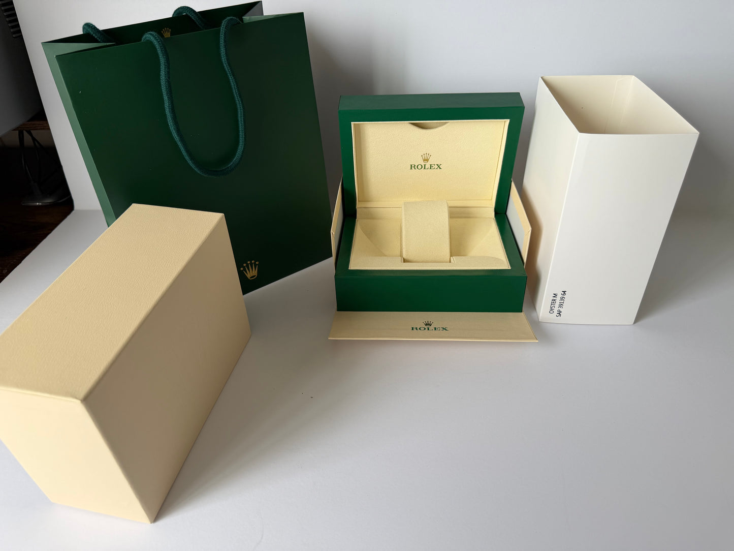 Rolex Watch Box — Classic Vintage Style Case with Booklets & Bag SAP 39139.64