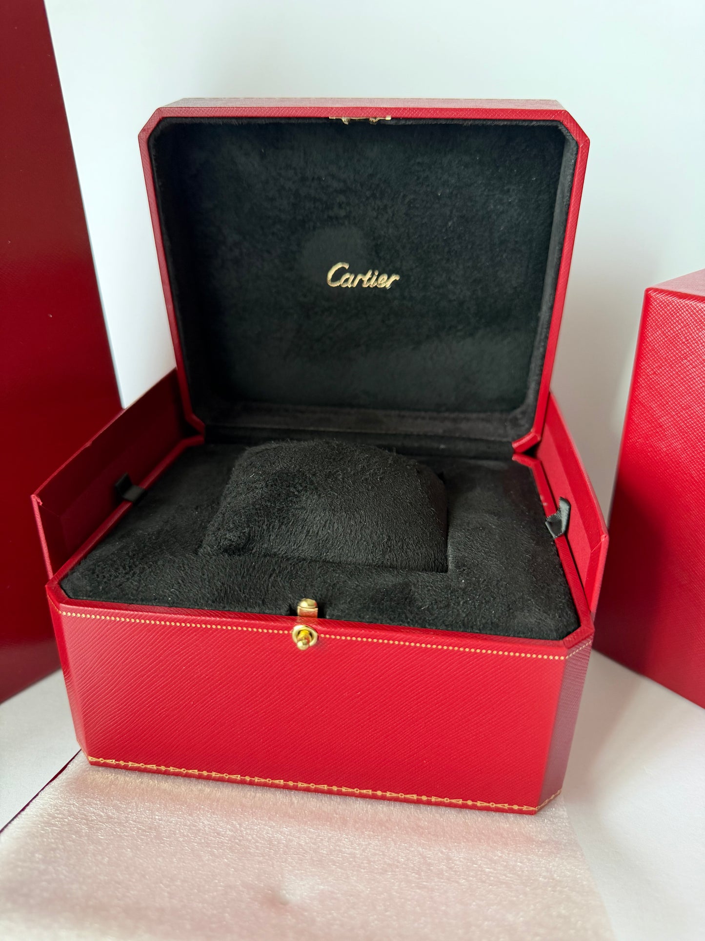 Cartier Watch Box — Original Presentation Case with Booklets & Bag