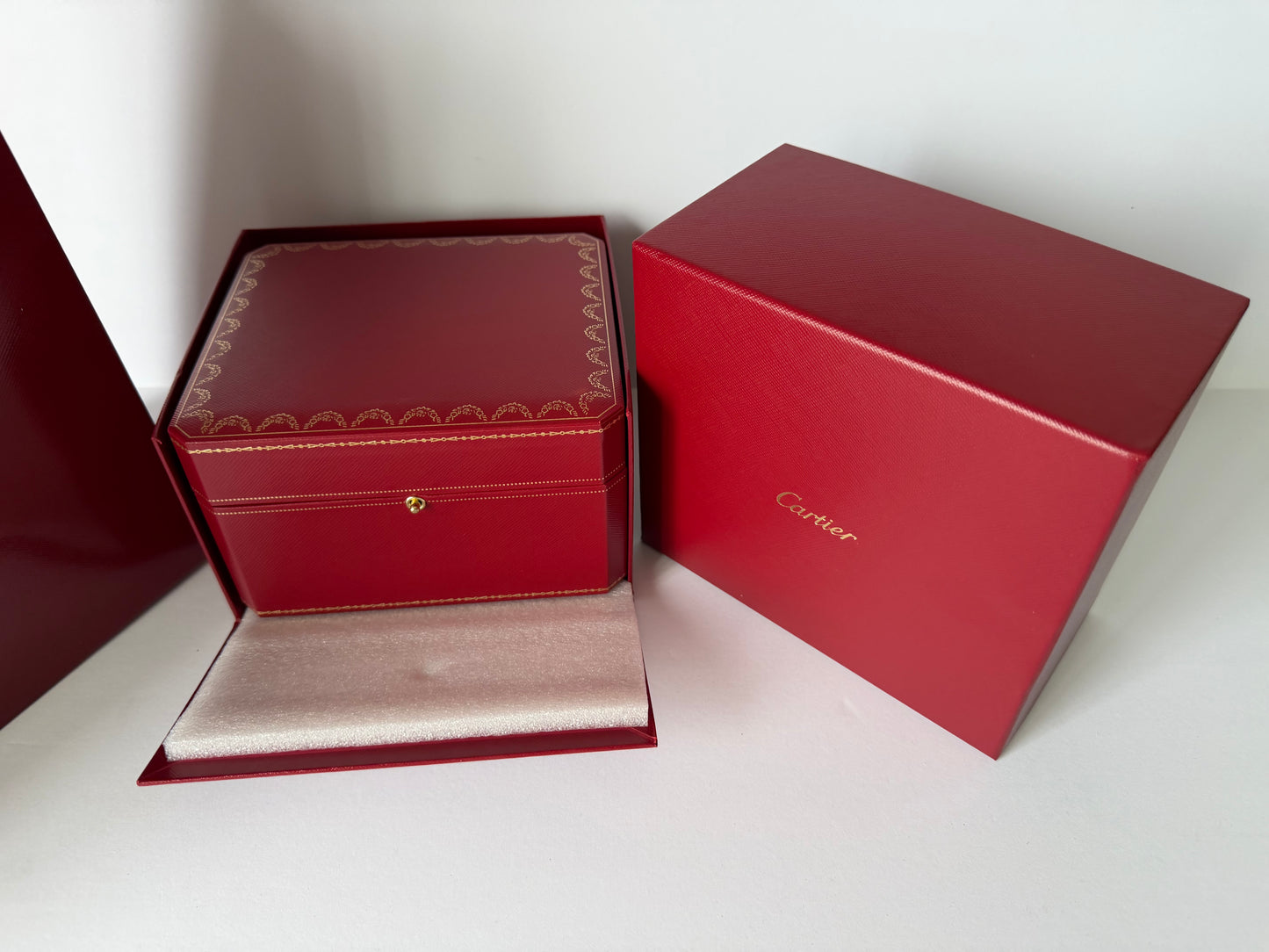 Cartier Watch Box — Original Presentation Case with Booklets & Bag