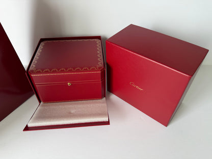 Cartier Watch Box — Original Presentation Case with Booklets & Bag