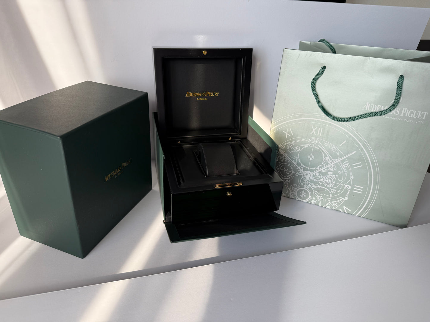 Audemars Piguet Watch Box — Royal Oak Case with Booklets & Bag