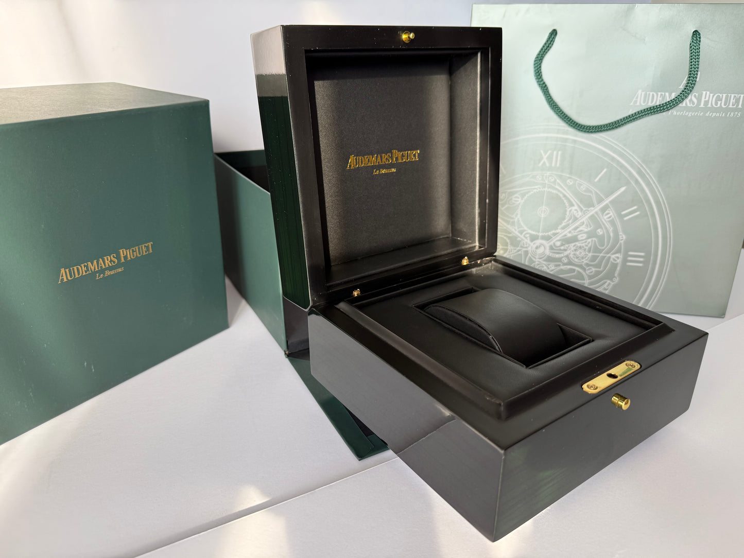 Audemars Piguet Watch Box — Royal Oak Case with Booklets & Bag