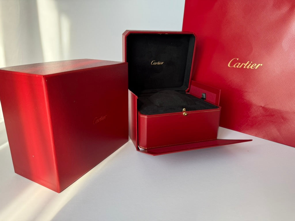 Minimalist watch display box with clean design and protective interior