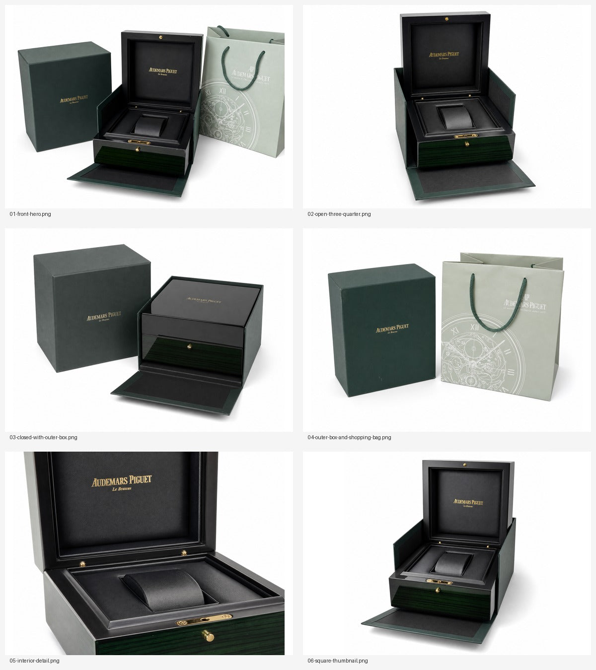 Audemars Piguet Watch Box — Royal Oak Case with Booklets & Bag